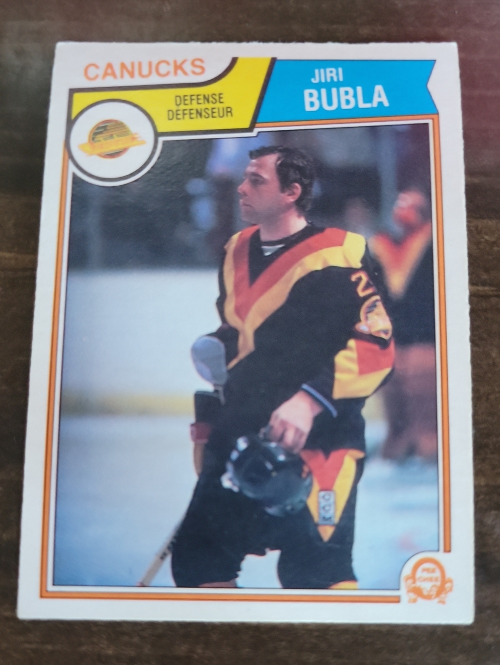 1983/84 OPC Jiri Bubla Canucks Hockey Card - Vintage Player Card